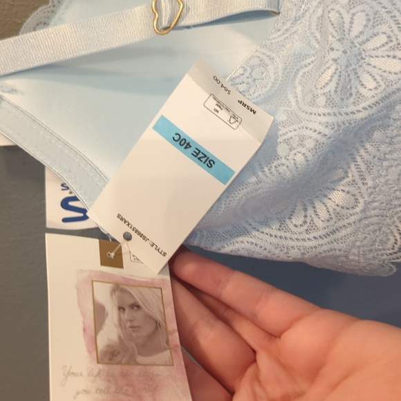 Jessica Simpson 40c push-up bra light blue - Picture 3 of 3